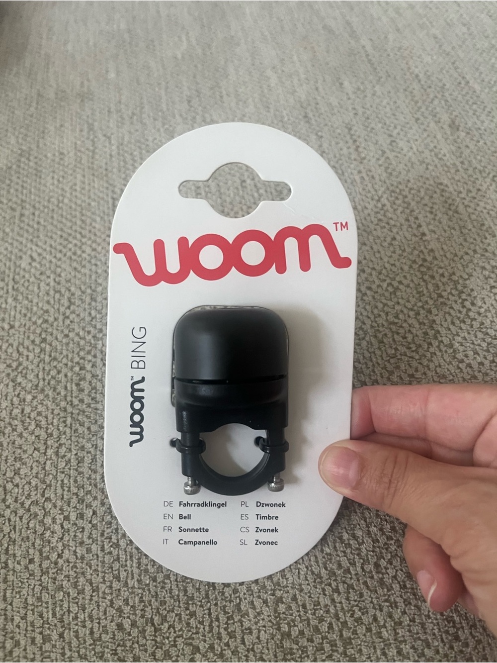 Woom‎ Black Bike Bell - Compact Handlebar Bell